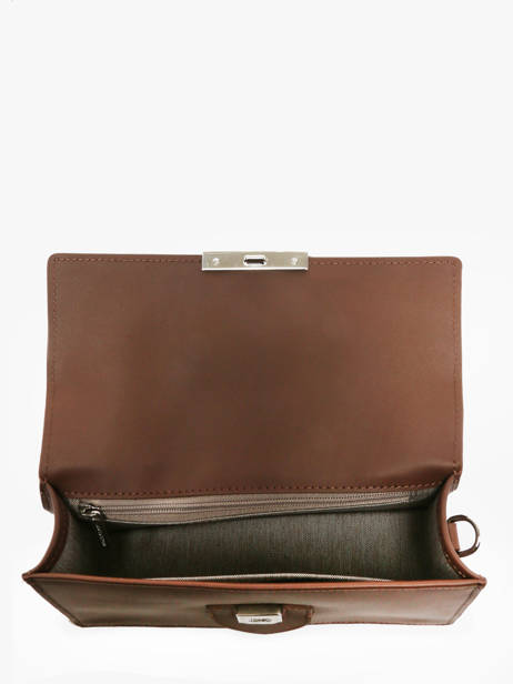 Cross Body Tas Paris Ily Leder Lancaster Bruin paris ily 10 ander zicht 2